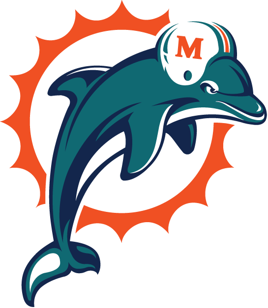 Miami Dolphins 1997-2012 Primary Logo cricut iron on